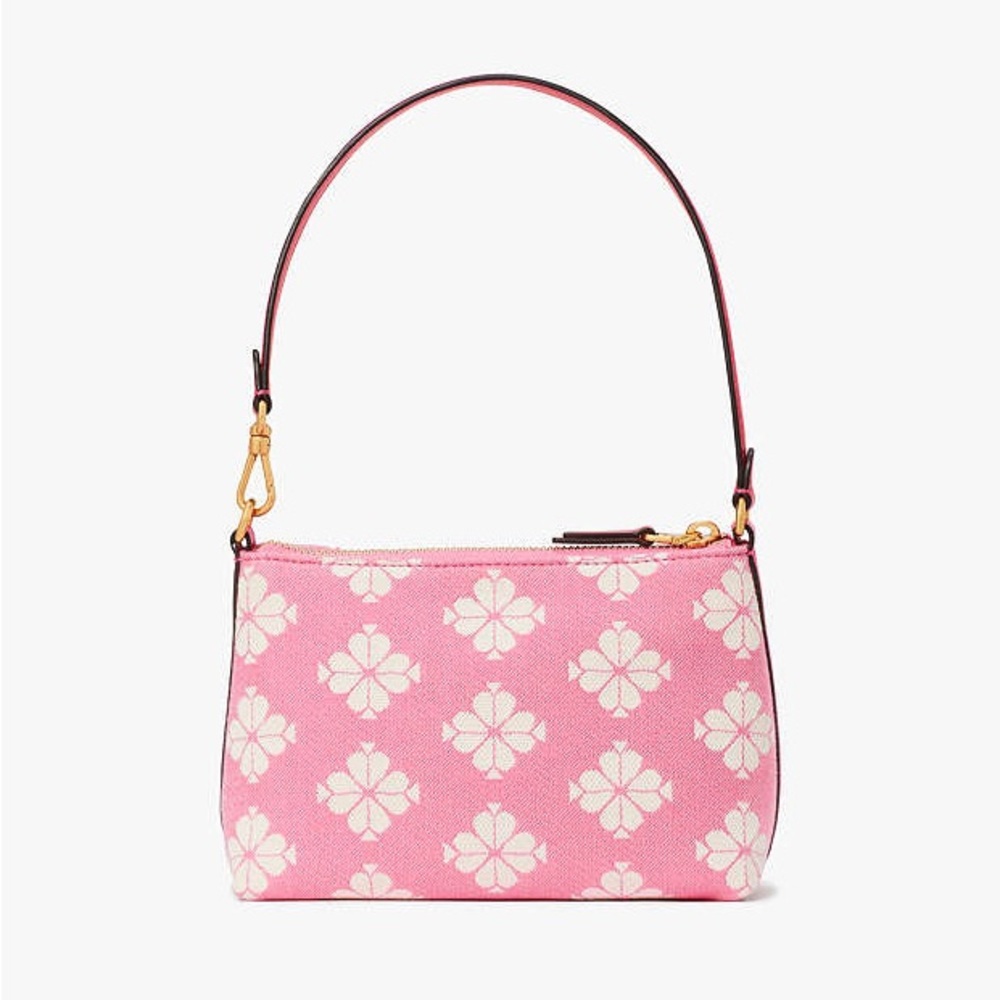 NWT Kate Spade Flower Two-tone Canvas East West Pochette - Picture 2 of 16